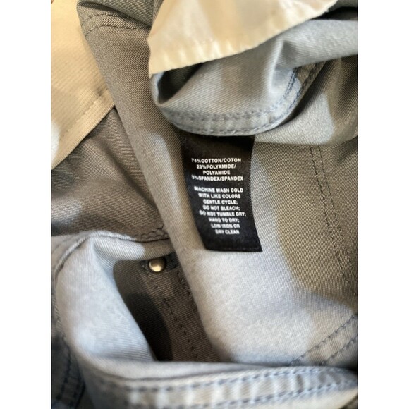 Lafayette 148 womens Mercer Stretch Twill Pant Plus Size 18W Grey 28" inseam - Picture 5 of 5